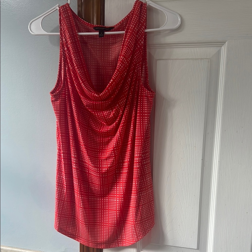 Banana Republic Orange Draped Tank Top